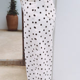 ECRU POLKADOTS BALLOON JEANS 9271