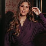 AUBREY BURGUNDY LONGSLEEVE BLOUSE