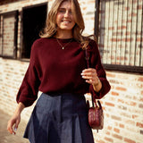 CORALIE BORDEAUX PULL