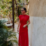 MARIACHI LONG RED DRESS