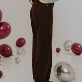 BROWN LEOPARD BALLOON PANTS A3860