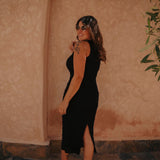 YOUSSOUFIA BLACK DRESS