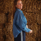 SERELITH BLUE DENIM BLOUSE