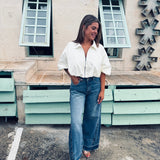 CLAY ECRU ZIP JACKET BLOUSE