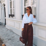 QUINLYN WHITE CUT-OUT BLOUSE