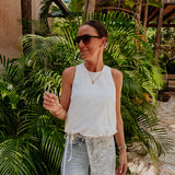 PALOMA WHITE OPEN BACK TOP