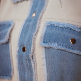 WINONA BEIGE DENIM TWO-PIECE SET