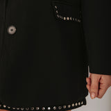 FIERCE BLACK STUDS BLAZER