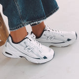 ZAYA WHITE/DARK BLUE SNEAKERS