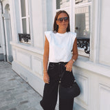 MORRIN WHITE STUDS TOP