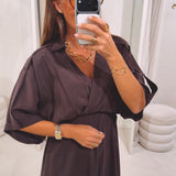 SANDRINE BROWN DRESS