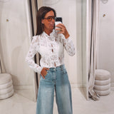LINAYA WHITE LACE BLOUSE