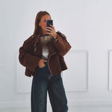 JUNESSA BROWN DENIM JACKET