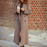 FORRESTINE LONG TAUPE COAT