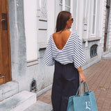 SIENNA DARK BLUE BALLOON PANTS