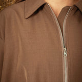 BETHANY BROWN ZIP JACKET