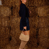 TOPAZ DARK BLUE KNITTED SWEATER