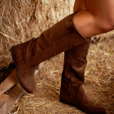 BUCKAROO BROWN SUEDE BOOTS