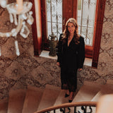 DIVA BLACK SEQUIN LACE SKIRT