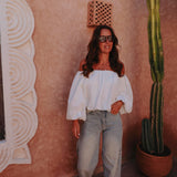 PS THE LABEL - WHITE OFF SHOULDER BLOUSE