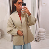 THALINA BEIGE BLAZER