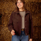 LYSBETH BROWN SUEDE JACKET