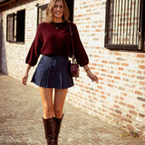 CORALIE BORDEAUX PULL