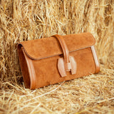 WESTERN CAMEL SUEDE POCHETTE