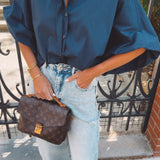CELINE DARK BLUE BLOUSE