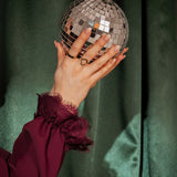 HAPPY HOLIDAYS BORDEAUX DRESS