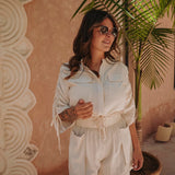 MERYEM BEIGE TWO-PIECE SET