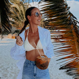 MARGARITA WHITE OVERSIZED BLOUSE