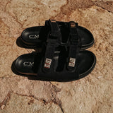MARTA BLACK SLIPPERS