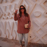 CROSSOVER TERRACOTTA BROWN BLAZER