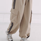 MACIE BEIGE CARGO BALLOON PANTS