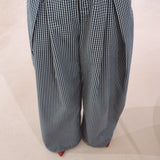 EMILIE DARK BLUE CHECKERED PANTS
