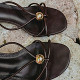 CALIZA BROWN HEELS