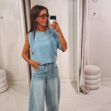 CLARA BLUE T-SHIRT