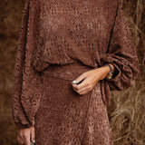 WREN BROWN TWO-PIECE SET