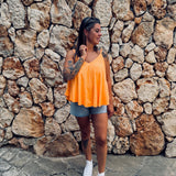 SALAMANCA ORANGE SPONGE TOP
