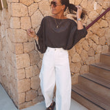 SALOU BROWN BLOUSE