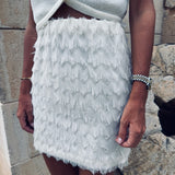 INIESTA ECRU SKIRT