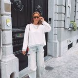 BIRDIE WHITE LACE LONGSLEEVE SHIRT