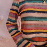 RAWANE MULTICOLOR STRIPED TWO-PIECE SET