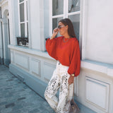 FIORA RED SWEATER