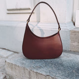 BRASKA BORDEAUX LEATHER BAG
