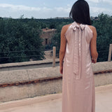 PRE-ORDER MOON OVER MARRAKESH OLD PINK HALTER DRESS - PS THE LABEL