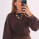 ARTEMIS BROWN PULLOVER