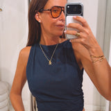 ESMEE DARK BLUE TOP