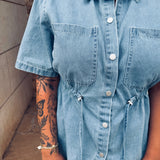 BURGOS BLUE DENIM TWO-PIECE SET